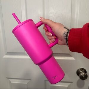 Simple Modern Hot Pink Tumbler with Straw 40 oz